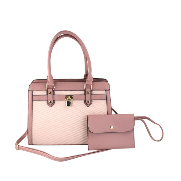 AR New York Satchel 2in1 Handbag Women Brown PU Structured Shoulder Bag NWT - Picture 15 of 16